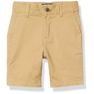 The Children's Place Boys' Stretch Chino Shorts, Flax, 4 husky for $10 The Children's Place Boys' Stretch Chino Shorts, Flax, 4 husky for $10