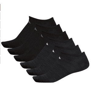 adidas Men's Superlite No-Show Socks 6-Pack for $20