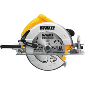 DeWalt 15A 7-1/4" Corded Circular Saw for $129