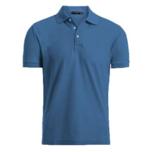 Men's Moisture-Wicking Cotton Polo Shirt: 4 for $33 in cart