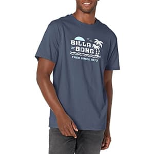 Billabong Men's Classic Short Sleeve Premium Logo Graphic T-Shirt, Social Lounge Navy, Medium for $24 Billabong Men's Classic Short Sleeve Premium Logo Graphic T-Shirt, Social Lounge Navy, Medium for $24