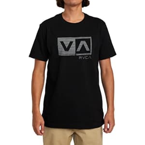 RVCA Men's Graphic Short Sleeve Crew Neck Tee Shirt, Balance Box/Black 2, 2X-Large for $21