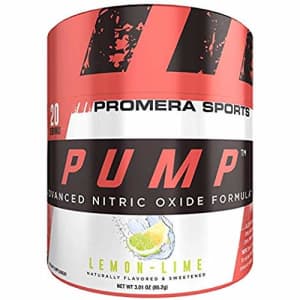 ProMera Sports Pump, Lemon Lime, 20 Servings, Advanced Nitric Oxide Booster & Pump Amplifier with for $22 ProMera Sports Pump, Lemon Lime, 20 Servings, Advanced Nitric Oxide Booster & Pump Amplifier with for $22
