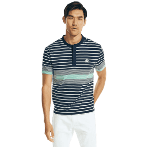 Nautica Jeans Co. Men's Striped Henley for $13