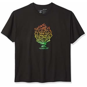 LRG mens Lrg Men's Lemon Kush Smoke Collection T-shirt T Shirt, Black/Rasta, Large US for $13