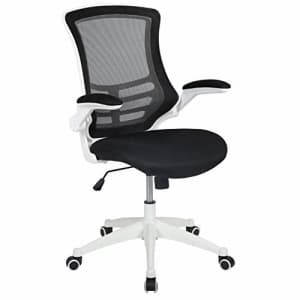 Flash Furniture Mid-Back Black Mesh Swivel Ergonomic Task Office Chair with White Frame and Flip-Up for $201 Flash Furniture Mid-Back Black Mesh Swivel Ergonomic Task Office Chair with White Frame and Flip-Up for $201