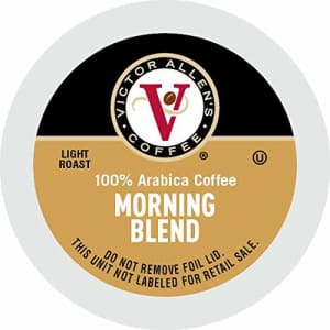 Victor Allen's Coffee Morning Blend, Light Roast, 200 Count Single Serve Coffee Pods for Keurig for $65 Victor Allen's Coffee Morning Blend, Light Roast, 200 Count Single Serve Coffee Pods for Keurig for $65