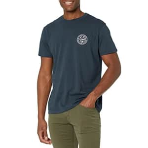 Billabong Men's Classic Short Sleeve Premium Logo Graphic Tee T-Shirt, Navy Rotor, XX-Large for $26