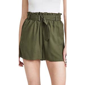 BB DAKOTA by Steve Madden Women's Day in The Life Shorts, Sage, Green, S for $13