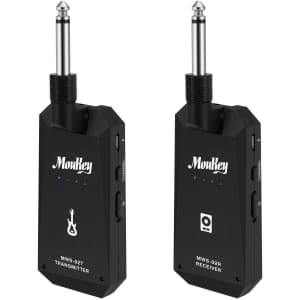 Moukey 5.8GHz Wireless Digital Electric Guitar Transmitter and Receiver for $60