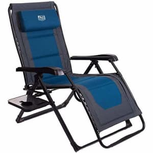 Timber Ridge Zero Gravity Chair Oversized Recliner Folding Patio Lounge Chair 350lbs Capacity for $152