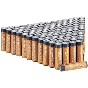 AmazonBasics AAA Alkaline Batteries 100-Pack for $22.79 via Subscribe & Save AmazonBasics AAA Alkaline Batteries 100-Pack for $22.79 via Subscribe & Save