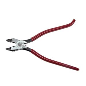 Klein Tools D201-7CSTA Linesman Pliers, Side Cutters with Spring Loaded Action, Ironworker Pliers for $45 Klein Tools D201-7CSTA Linesman Pliers, Side Cutters with Spring Loaded Action, Ironworker Pliers for $45