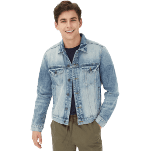 Aeropostale Men's Denim Trucker Jacket for $40 Aeropostale Men's Denim Trucker Jacket for $40