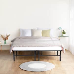 Olee Sleep 14" Foldable Dura Metal King Platform Bed Frame for $131