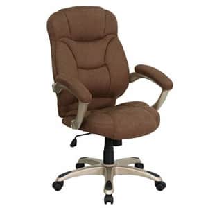 Flash Furniture High Back Brown Microfiber Contemporary Executive Swivel Ergonomic Office Chair for $190 Flash Furniture High Back Brown Microfiber Contemporary Executive Swivel Ergonomic Office Chair for $190