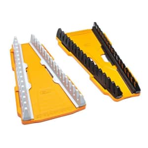 GearWrench 16-Slot Reversible Wrench Rack 2-Pack for $14
