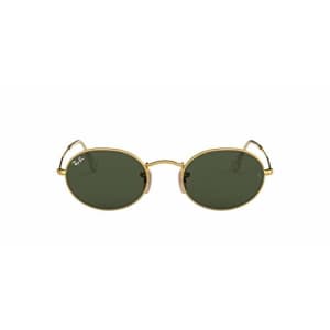 Ray-Ban Unisex-Adult RB3547 Metal Sunglasses, Gold/Green, 54 mm for $171