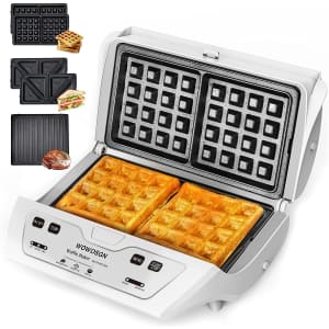 Wowdsgn 3-in-1 Waffle Maker and Sandwich Maker for $49 Wowdsgn 3-in-1 Waffle Maker and Sandwich Maker for $49