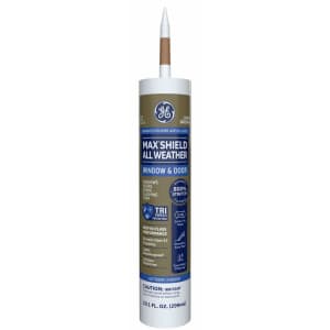 GE 10.1-oz. Window & Door Max Shield All Weather Caulk for $5 GE 10.1-oz. Window & Door Max Shield All Weather Caulk for $5