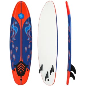 Costway Foamie 6-Foot Surfboard for $80