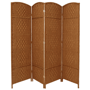 Oriental Furniture Diamond Weave 6-Foot 4-Panel Room Divider for $92 Oriental Furniture Diamond Weave 6-Foot 4-Panel Room Divider for $92