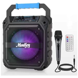 Moukey Bluetooth Karaoke Machine for $34 Moukey Bluetooth Karaoke Machine for $34
