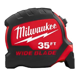 Milwaukee 35 ft. Wide Blade Premium Tape Measure (48-22-0235) for $37