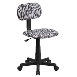 Flash Furniture Black and White Zebra Print Swivel Task Office Chair for $59