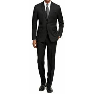 Braveman Men's Slim Fit 2-Piece Solid Suit Set for $41 Braveman Men's Slim Fit 2-Piece Solid Suit Set for $41