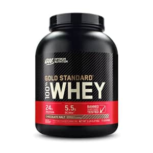 Optimum Nutrition Gold Standard 100% Whey Protein Powder, Chocolate Malt, 5 Pound (Packaging May for $74
