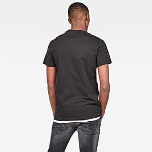 G-Star Raw Men's Crewneck Pocket Basic T-Shirt, Dark Black, XL for $19