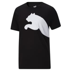 PUMA Men's Oversized Logo T-Shirt for $10