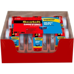 Scotch Heavy Duty Shipping Packaging Tape 6-Pack w/ Dispenser for $14 Scotch Heavy Duty Shipping Packaging Tape 6-Pack w/ Dispenser for $14