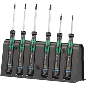 Wera - 5118156001 2052/6 Kraftform Micro Ballhead Hexagon Electronics Screwdriver Set and Rack, for $37 Wera - 5118156001 2052/6 Kraftform Micro Ballhead Hexagon Electronics Screwdriver Set and Rack, for $37