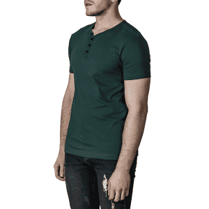 Zioloma Men's Slim Fit Short Sleeve Cotton Henley Shirt for $9 Zioloma Men's Slim Fit Short Sleeve Cotton Henley Shirt for $9