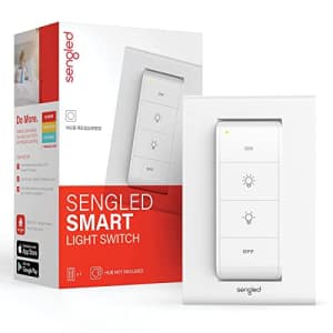 Sengled Smart Light Switch Works with Alexa, Google, SmartThings, HomeKit and Siri, Sengled Smart for $17