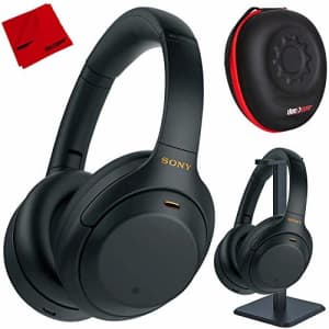 Sony WH1000XM4/B Premium Noise Cancelling Wireless Over-The-Ear Headphones with Built in Microphone for $328