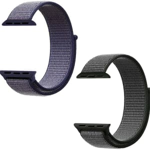 9Aboy Nylon Watch Band for 38mm / 40mm Smartwatch 2-Pack for $6 9Aboy Nylon Watch Band for 38mm / 40mm Smartwatch 2-Pack for $6