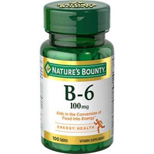 Nature's Bounty Vitamin B6 Supplement, Supports Metabolism and Nervous System Health, 100mg, 100 for $6 Nature's Bounty Vitamin B6 Supplement, Supports Metabolism and Nervous System Health, 100mg, 100 for $6