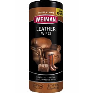 Weiman Leather Wipes 30-Pack for $4