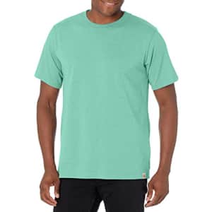 Carhartt Men's Big & Tall Relaxed Fit Heavyweight Short-Sleeve T-Shirt, Sea Green Heather, for $17