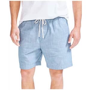 Nautica Men's 7" Classic Fit Boardwalk Shorts, Blue Stern, Large for $32 Nautica Men's 7" Classic Fit Boardwalk Shorts, Blue Stern, Large for $32