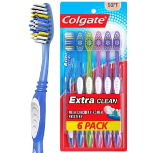 Colgate Extra Clean Full Head Soft Toothbrush 6-Pack for $3.98 via Sub & Save Colgate Extra Clean Full Head Soft Toothbrush 6-Pack for $3.98 via Sub & Save