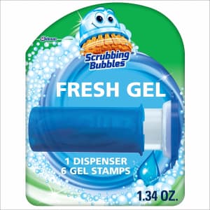 Scrubbing Bubbles Fresh Gel Toilet Bowl Cleaning Stamps 6-Count for $3 Scrubbing Bubbles Fresh Gel Toilet Bowl Cleaning Stamps 6-Count for $3