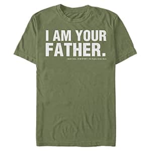 Star Wars Men's The Father T-Shirt, Military Green, Medium for $19
