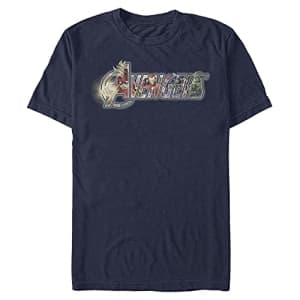 Marvel Men's Universe Avengers Time T-Shirt, Navy Blue, Small for $9