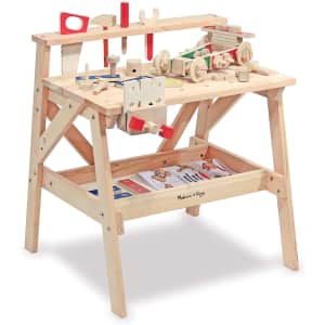 Melissa & Doug Solid Wood Project Workbench Play Building Set for $75