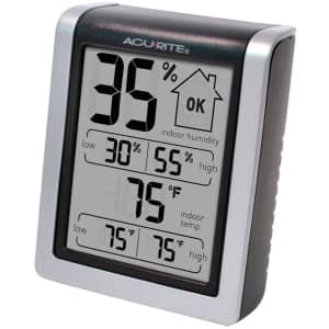 Acurite Digital Hygrometer & Indoor Thermometer for $11