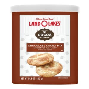 Land O'Lakes Cocoa Classics Hot Cocoa Mix 14.8-oz. Canister for $7.64 via Sub & Save Land O'Lakes Cocoa Classics Hot Cocoa Mix 14.8-oz. Canister for $7.64 via Sub & Save